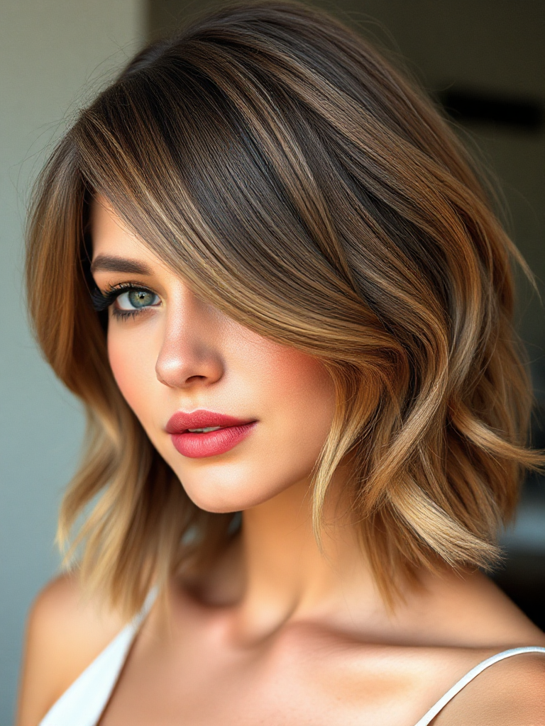 Medium-Length Hairstyles with Bangs