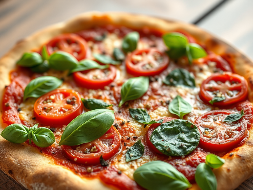 Image for Tomato and Basil Pesto Pizza