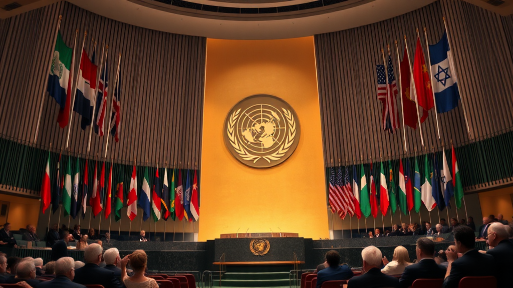 두 국가 해법의 상징 이미지