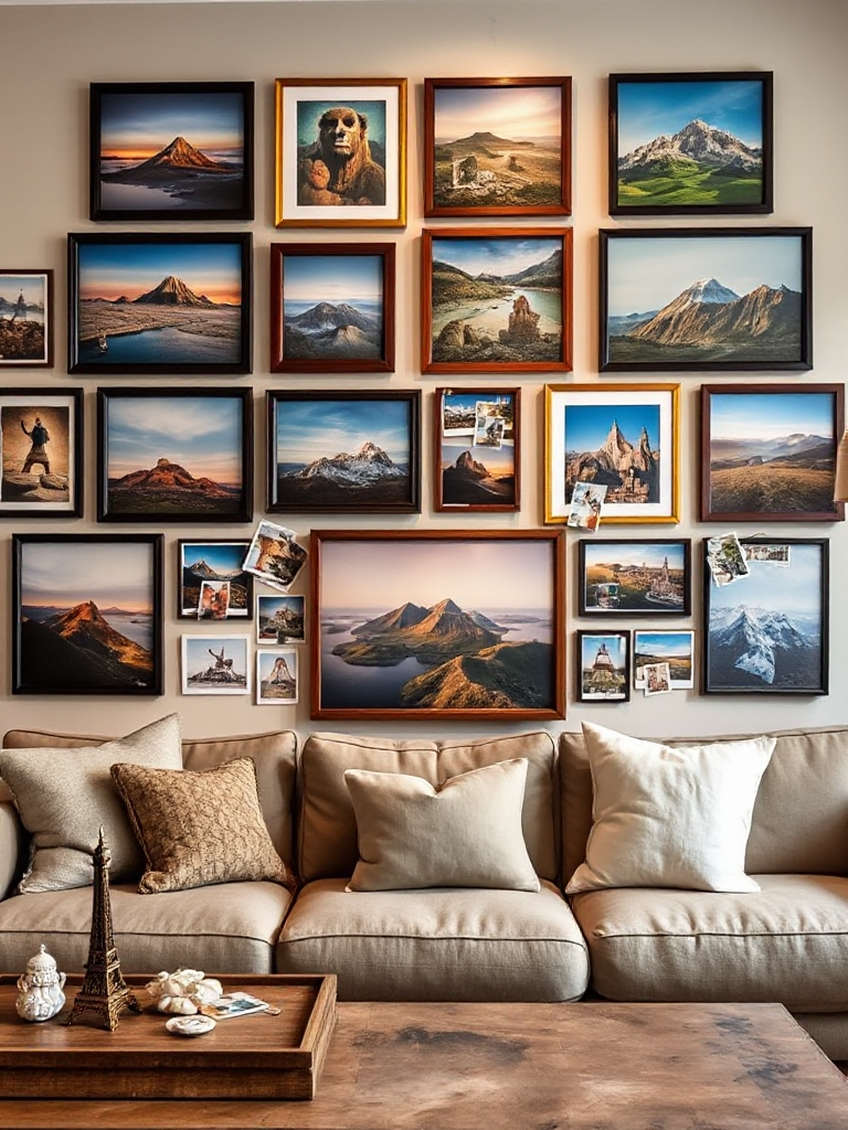 Living Room Gallery Wall Ideas