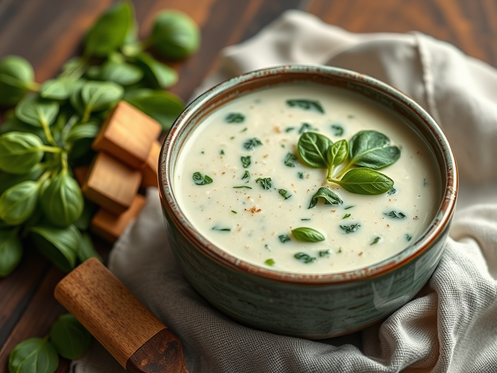 Image for Creamy Spinach and Artichoke Soup