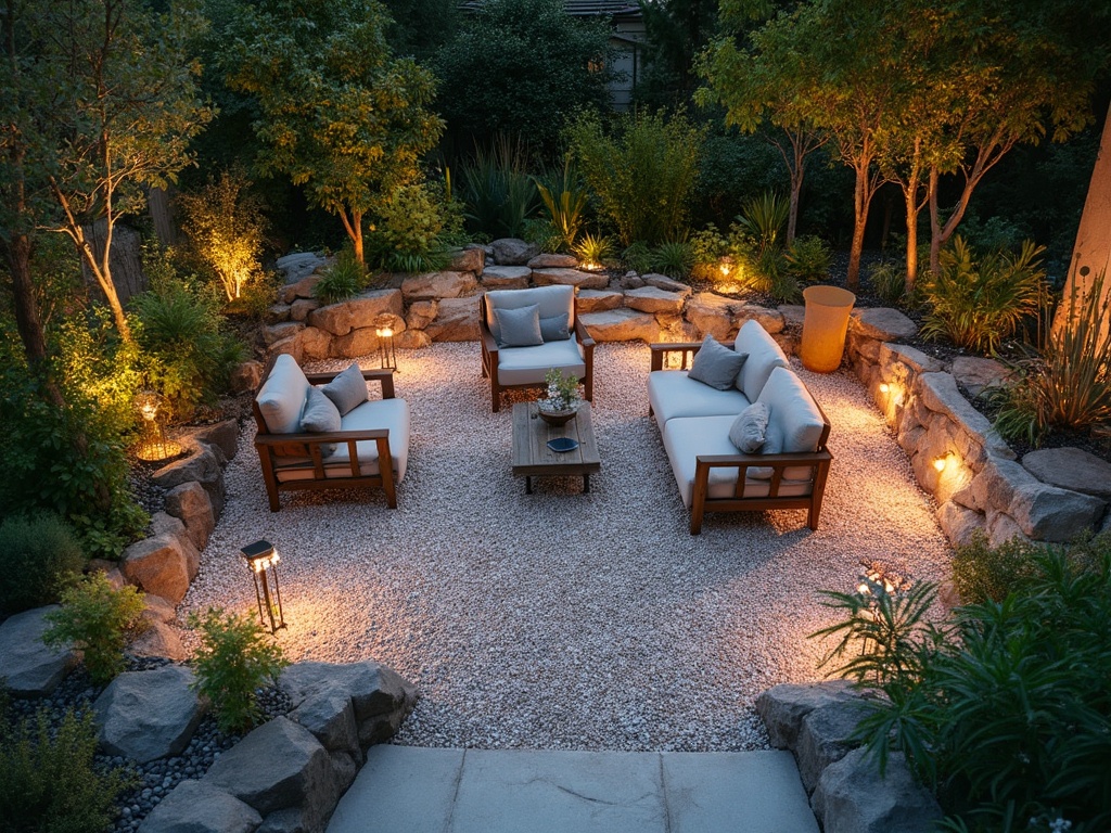 Gravel Seating Area