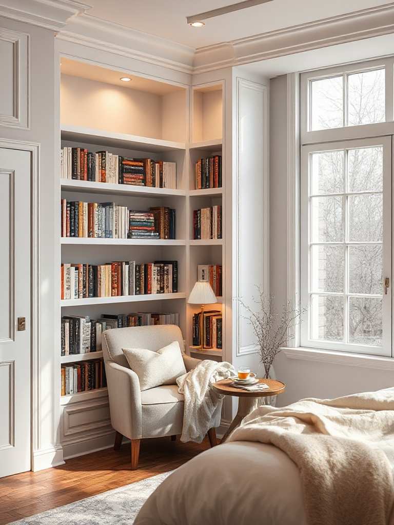 Bedroom Bookshelves Ideas