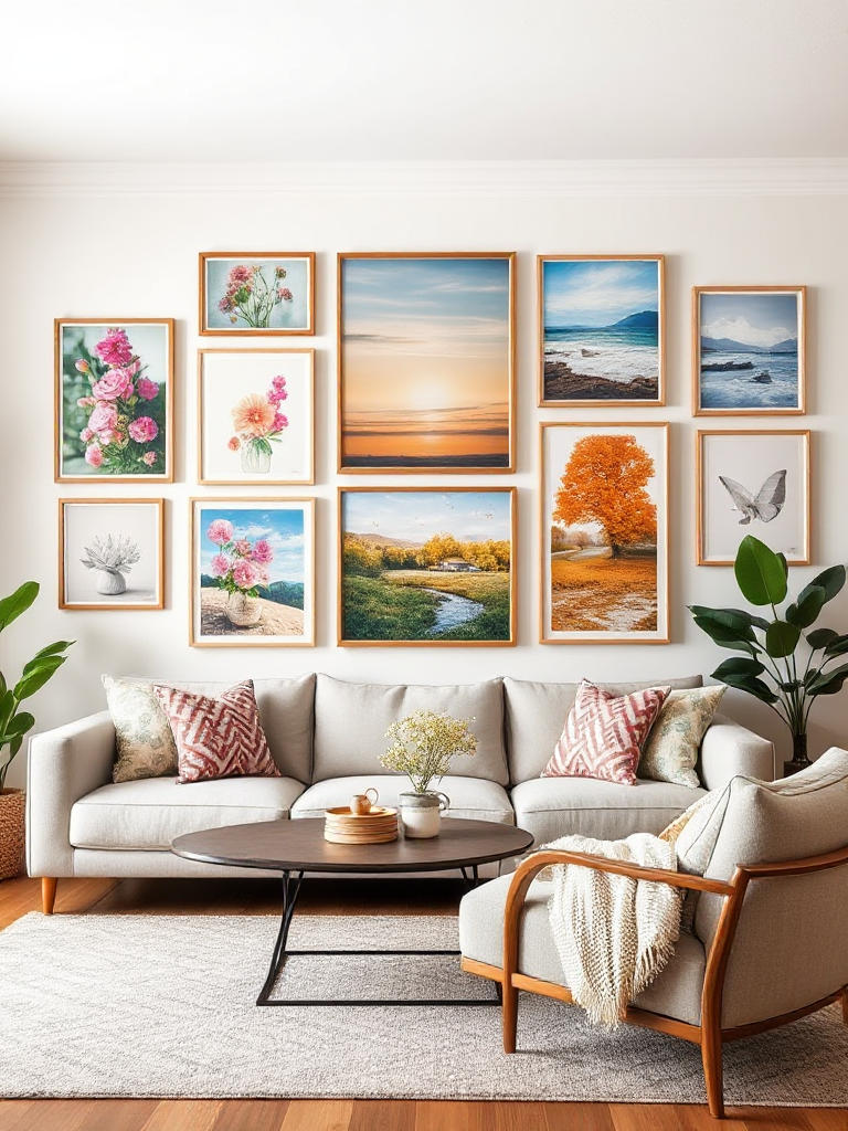 Living Room Gallery Wall Ideas