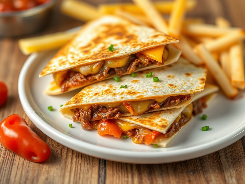 Image for Beef and Cheese Quesadillas