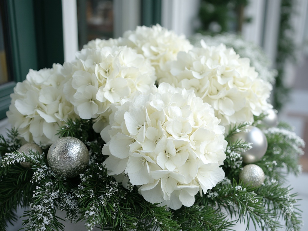 Winter White Hydrangeas Image