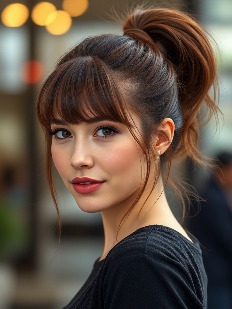 Long Hairstyles with Bangs