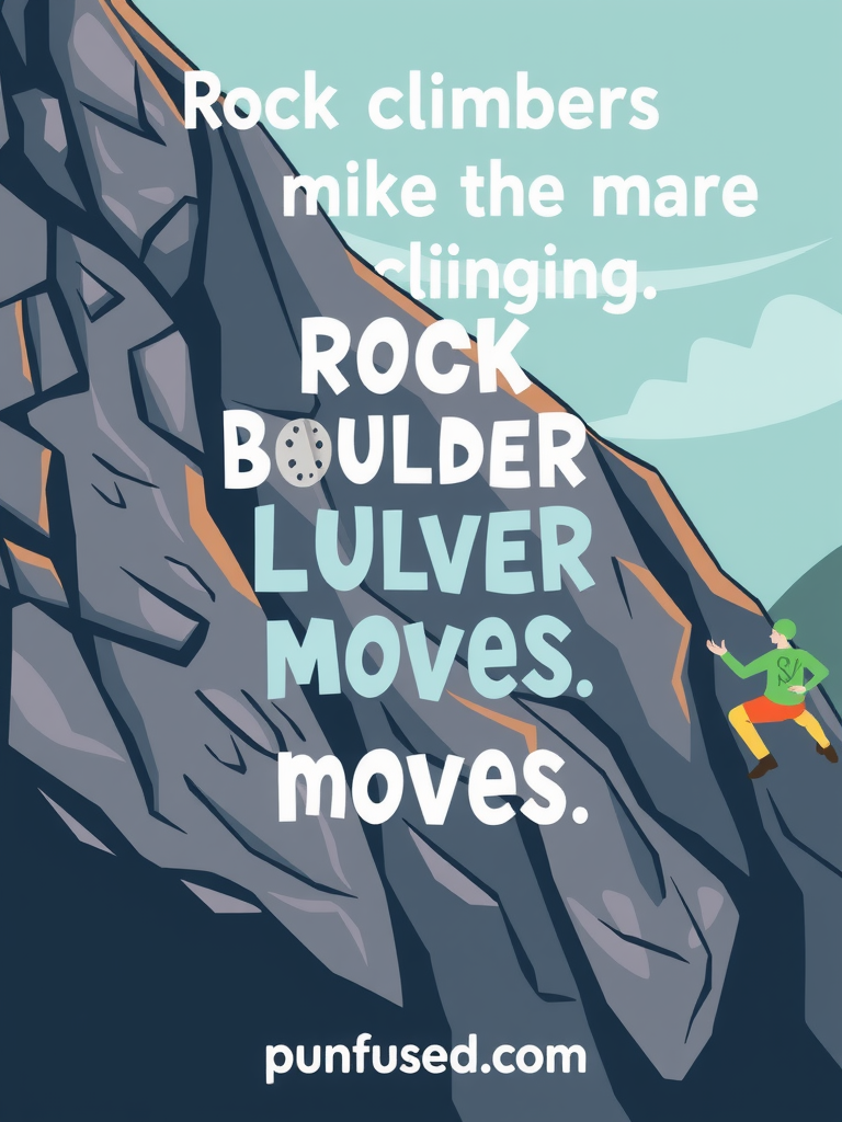 rock climbing puns