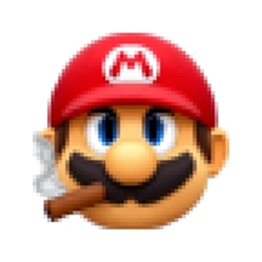 Super Mario smoking a cigar 