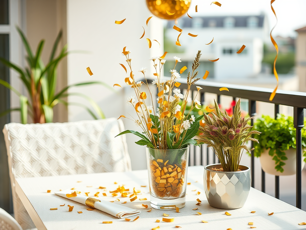 Image for Gold Confetti Centerpiece