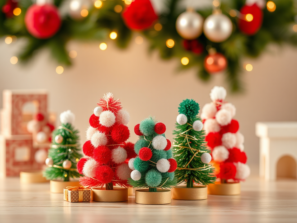 Image for Pom Pom Christmas Trees