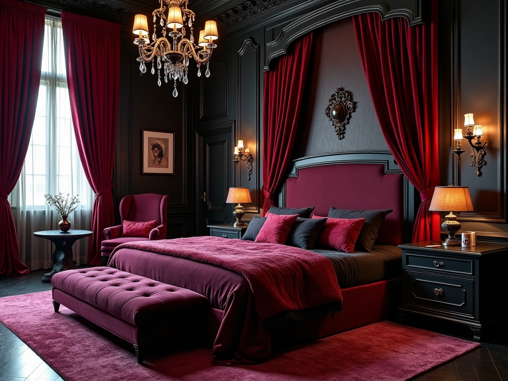 Illuminate Your Space: Modern Gothic Bedroom Inspiration