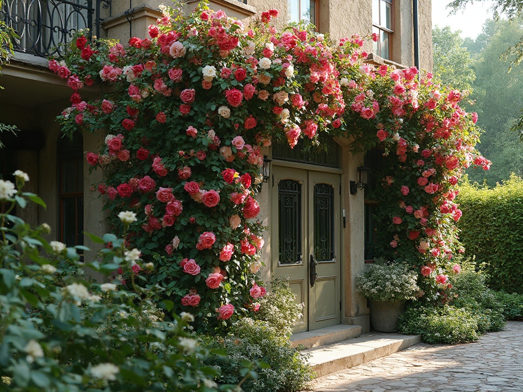 Trellis with Climbing Roses