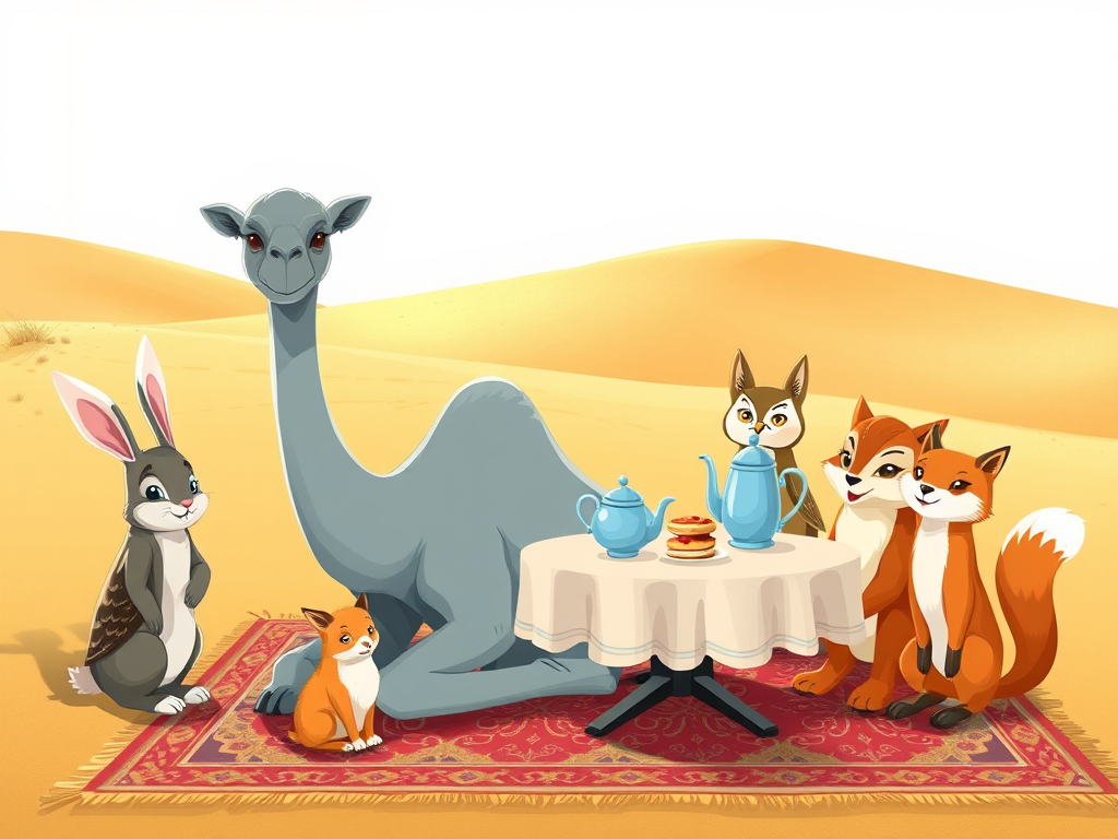 The Tea Party of Camilla the Camel