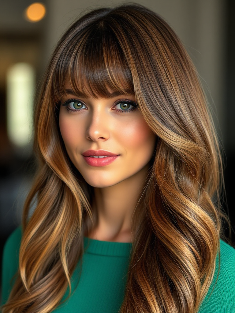 Long Hairstyles with Bangs