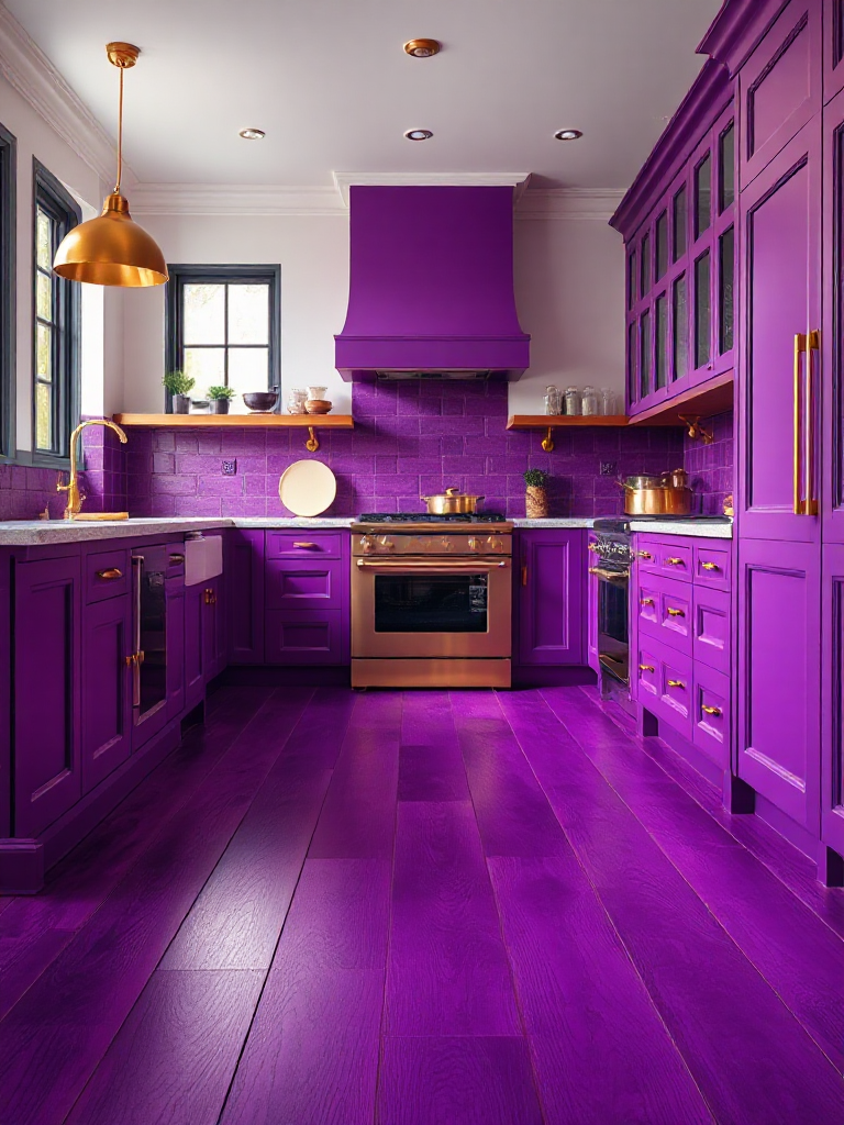 Vibrant kitchen flooring ideas