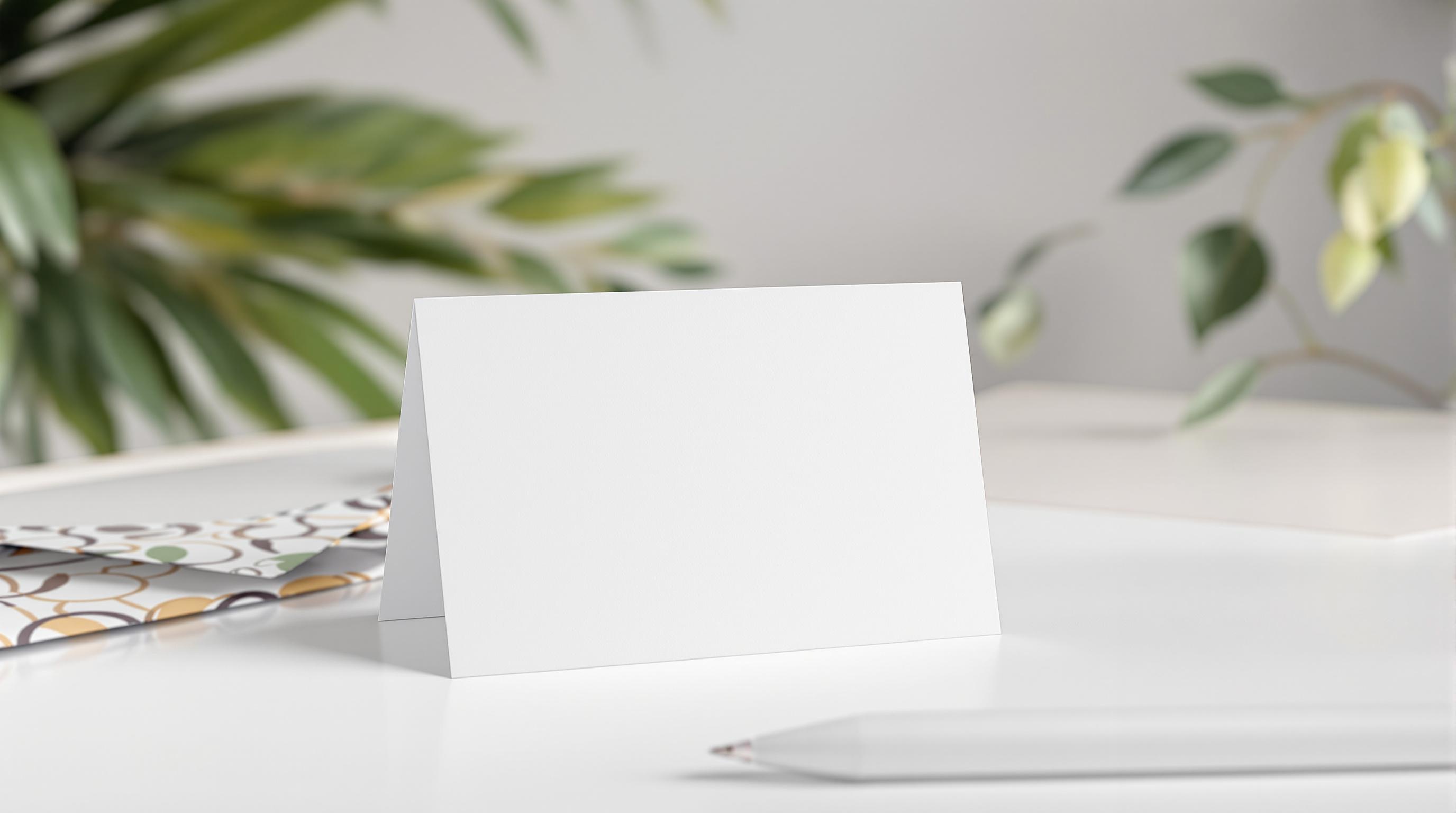 greeting card mock up