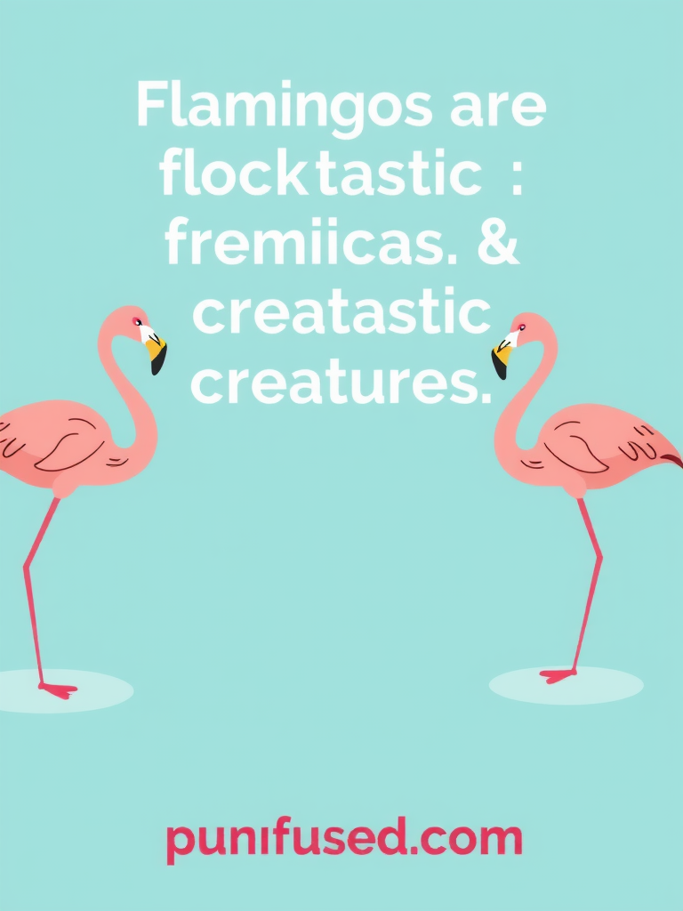 flamingo puns