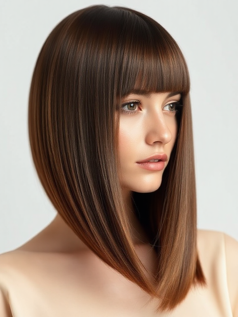 Medium-Length Straight Haircuts