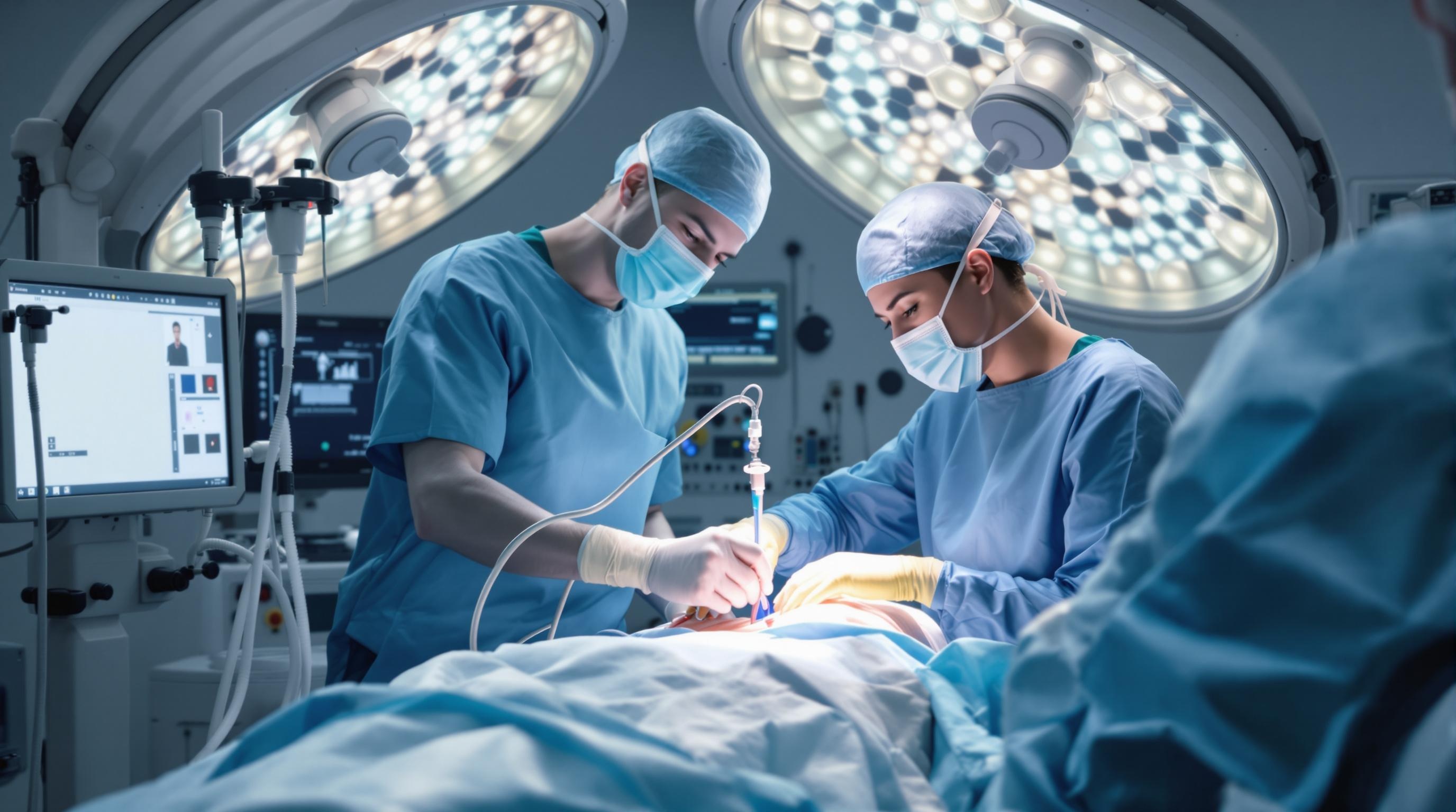 Ultra Realistic Photo of a Perfusionist An ultra realistic image of a perfusionist in the operating room, focusing on their precise movements and concentration.