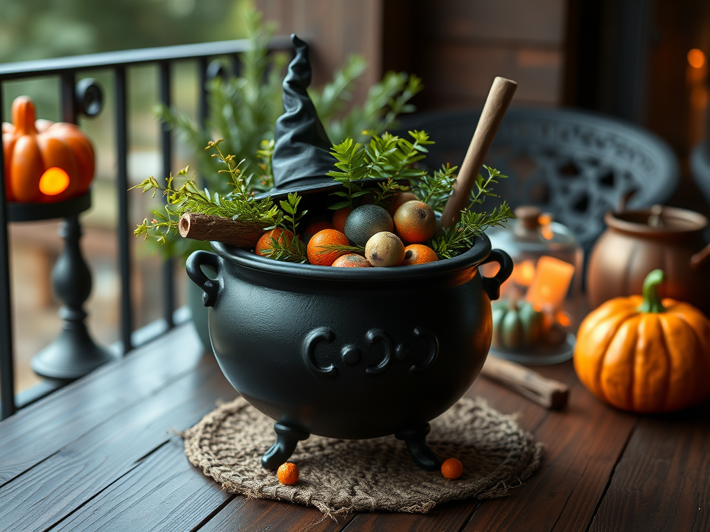 Image for Witch Cauldron Candy Bowl