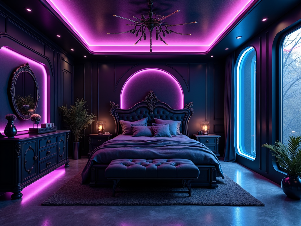 Futuristic Gothic Bedrooms: Unleashing the Dark Side of Design