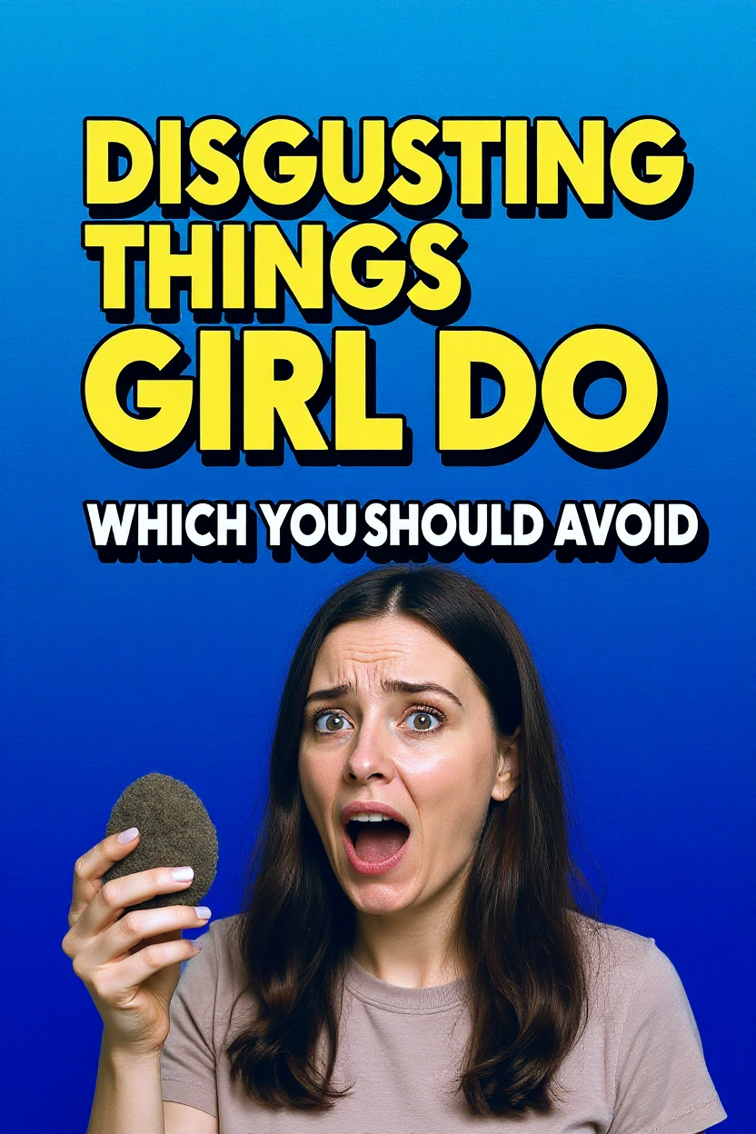 Disgusting things girl do which you should avoid