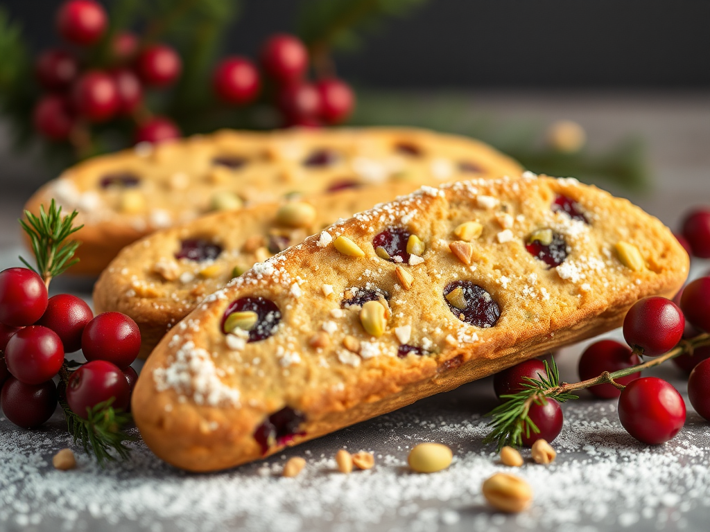 Image for Pistachio Cranberry Biscotti: