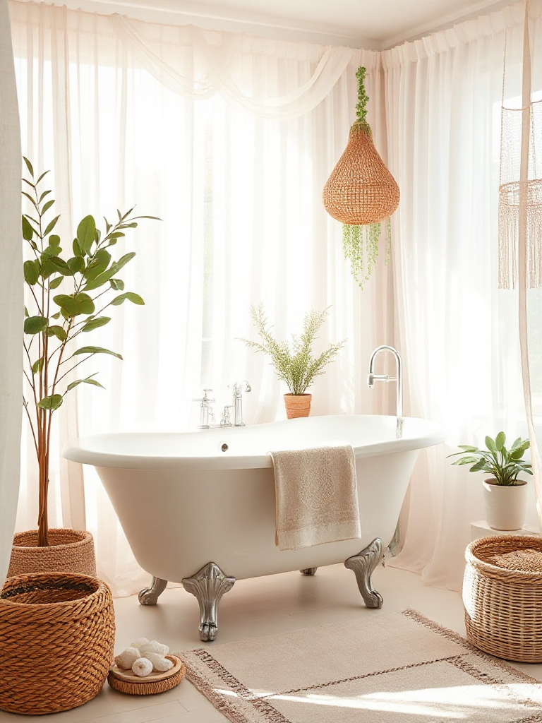 Dreamy boho bathroom inspirations