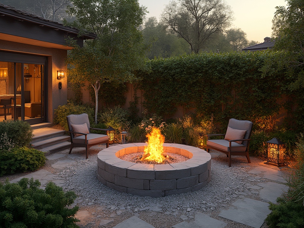 DIY Concrete Block Fire Pit