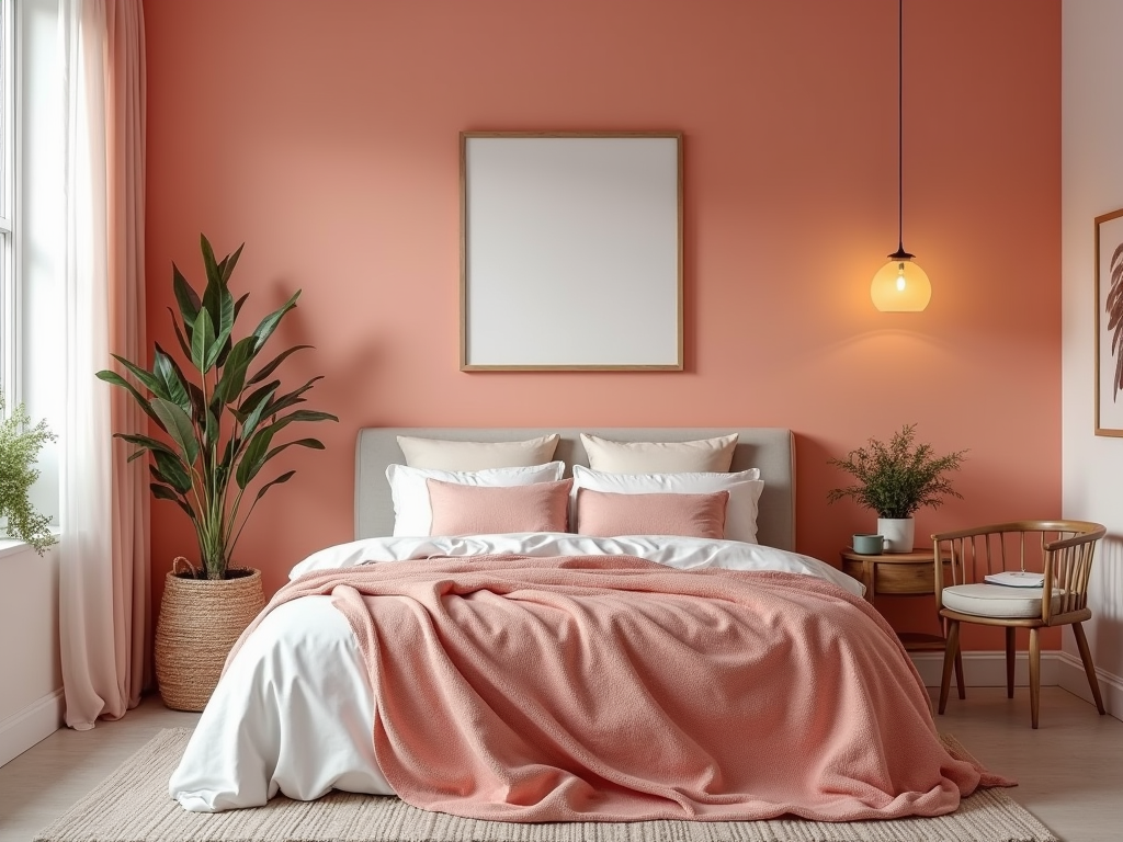 Transform Your Bedroom with Calming Pale Coral