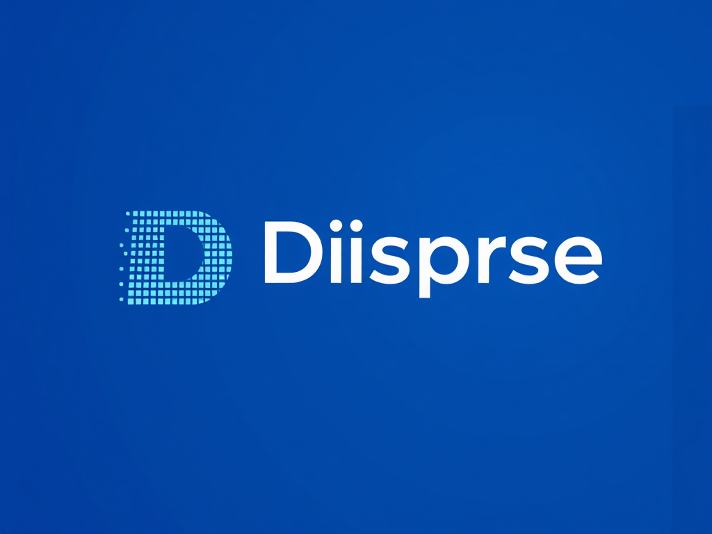 A logo for a tech company called "Disprse"