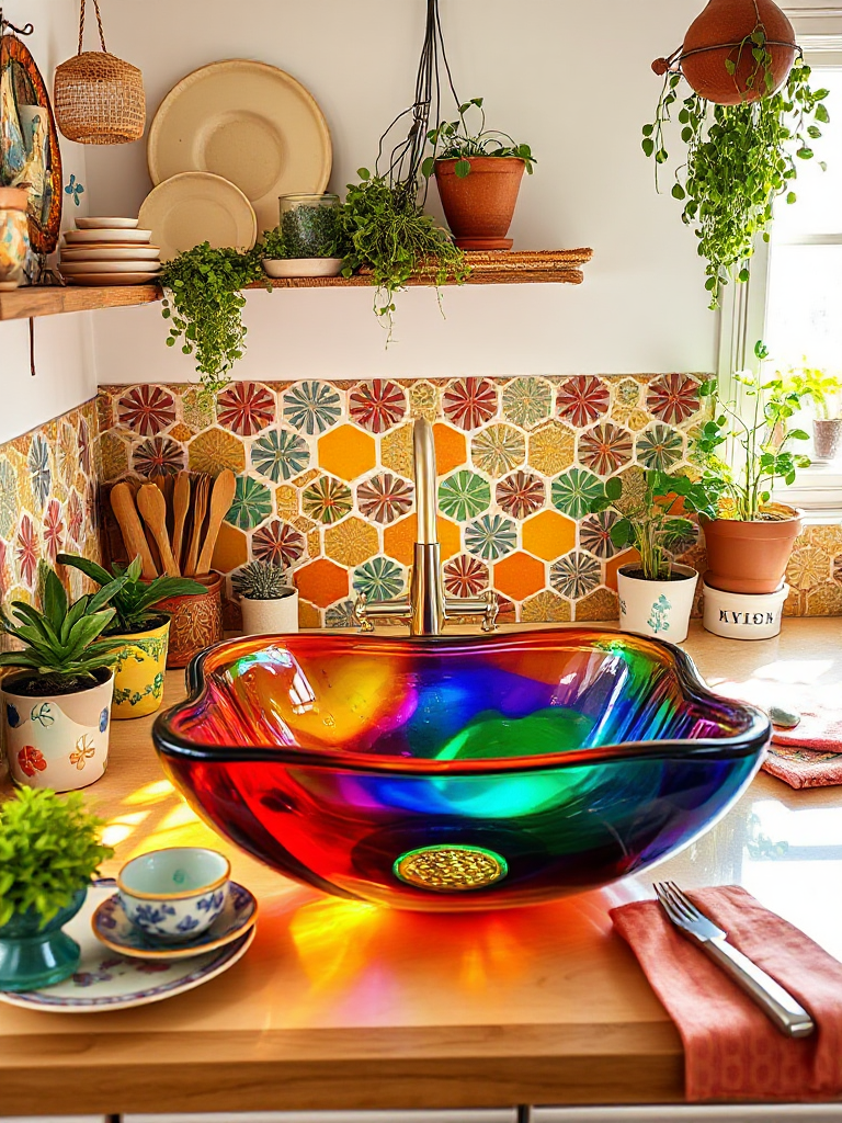 Bohemian Kitchen Sink Inspirations