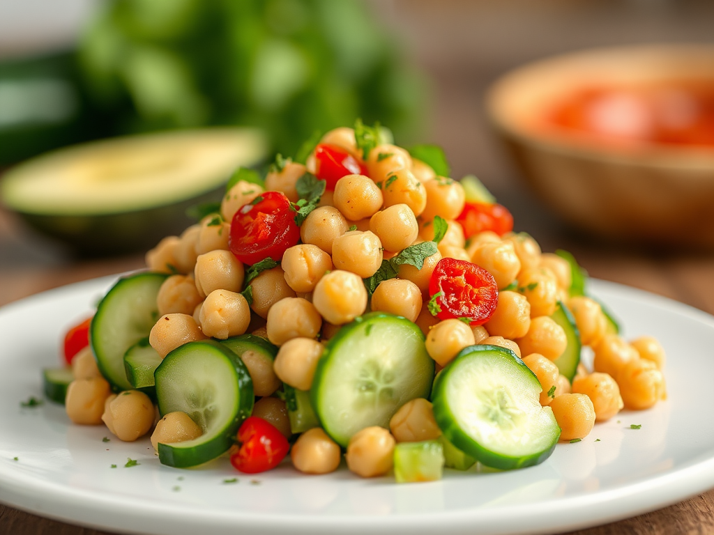 Image for Cucumber Chickpea Salad