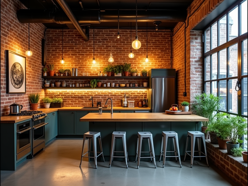 Chic and urban loft-style kitchen ideas: embrace the retro vibe