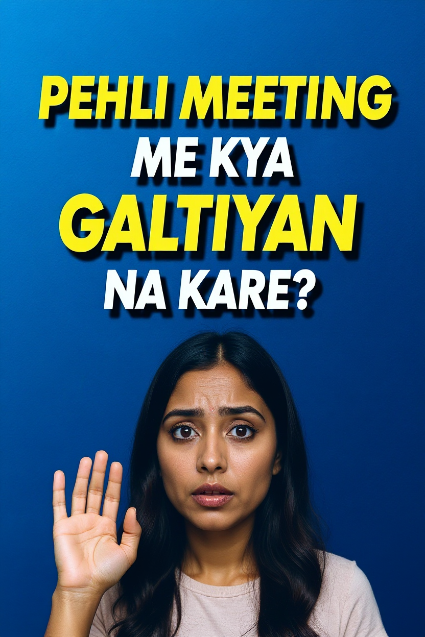 Pehli meeting me kya galtiyan na kare?