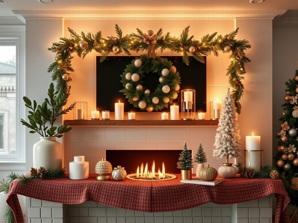 Image for Neutral Mantel Decor