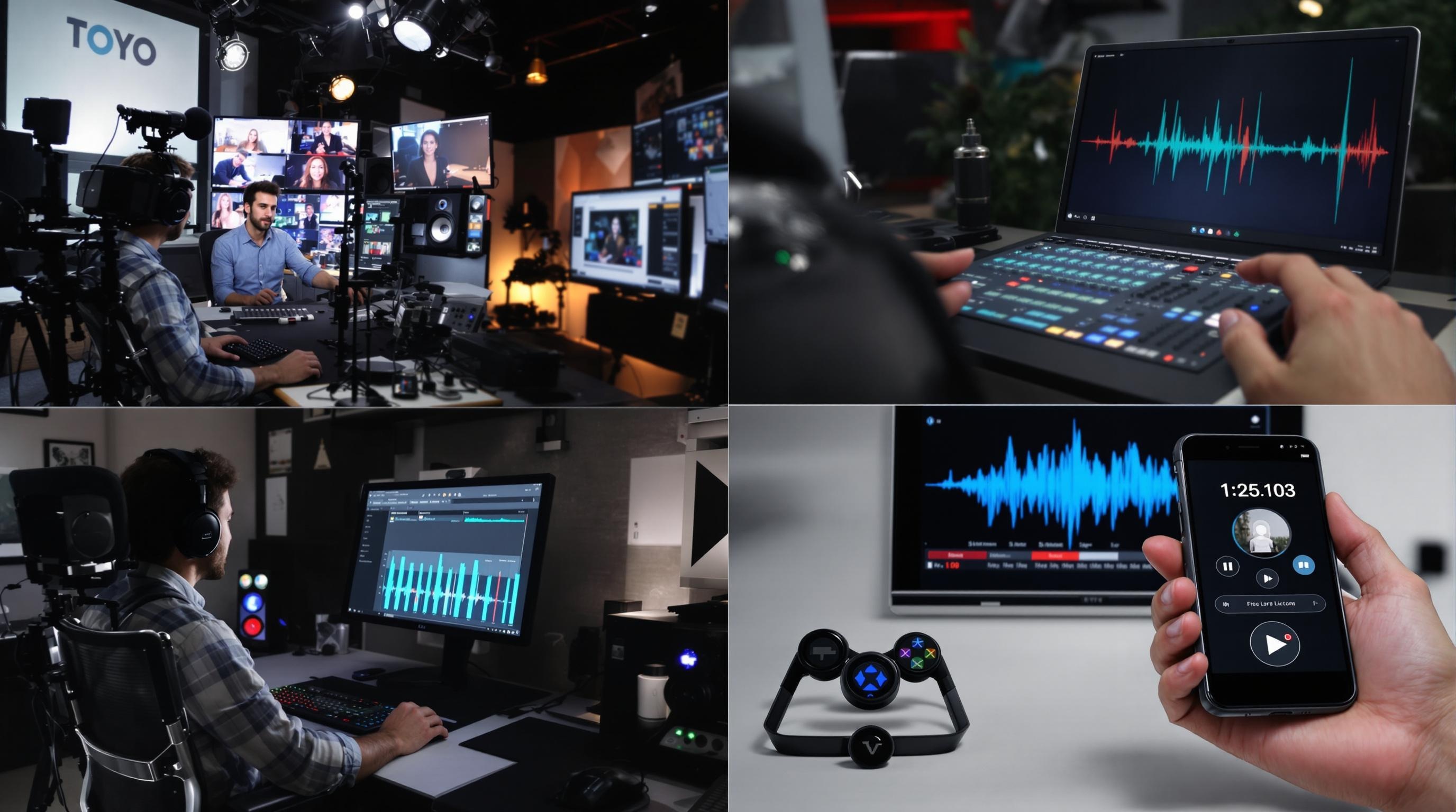 Futuristic concept image of neural networks evolving into lifelike sound waves, blending AI icons with human silhouettes and digital voice patterns, sleek and visionary design, clean background, 16:9 aspect ratio