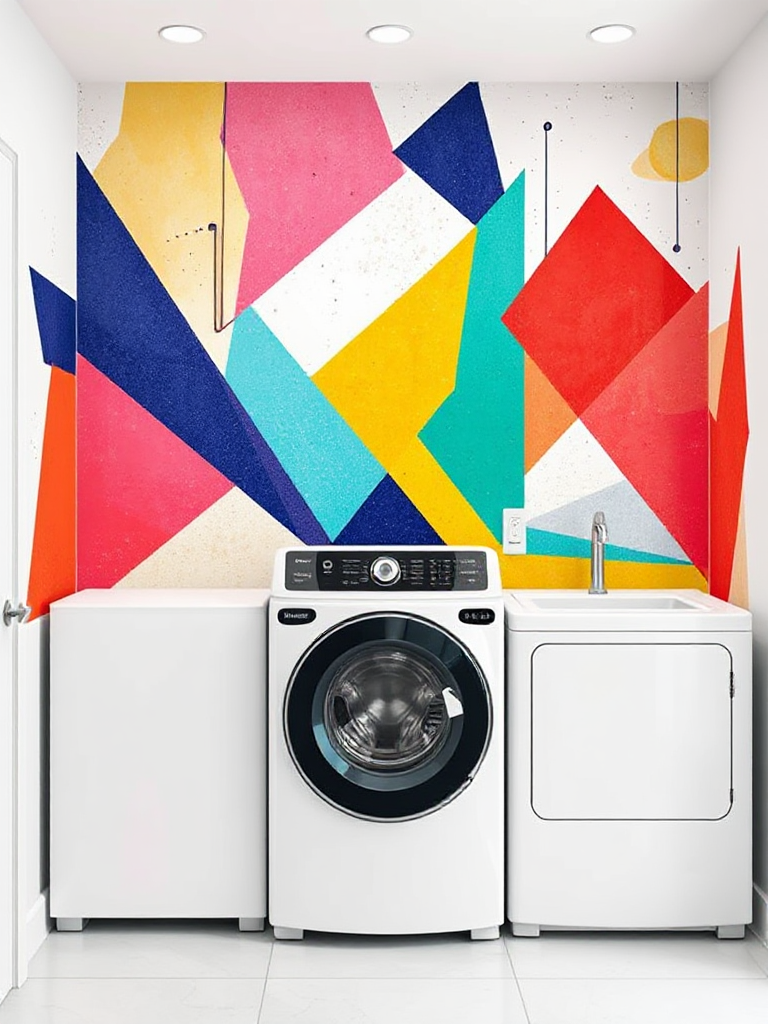 Laundry Room Mural Ideas