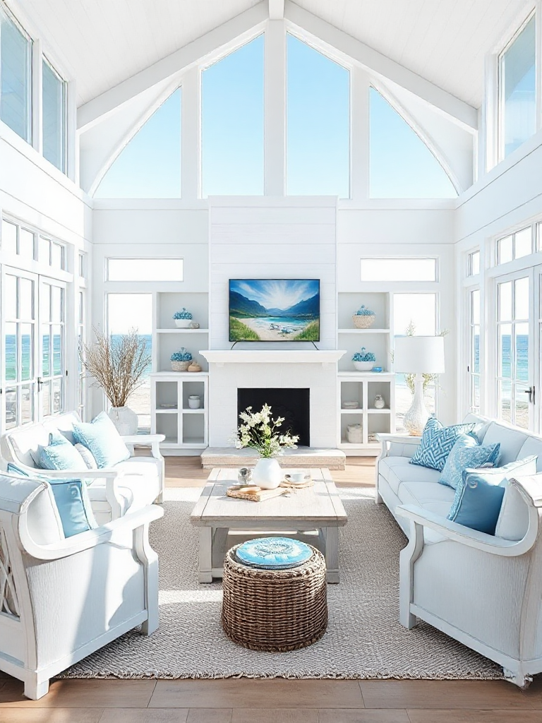 Breathtaking coastal living room ideas