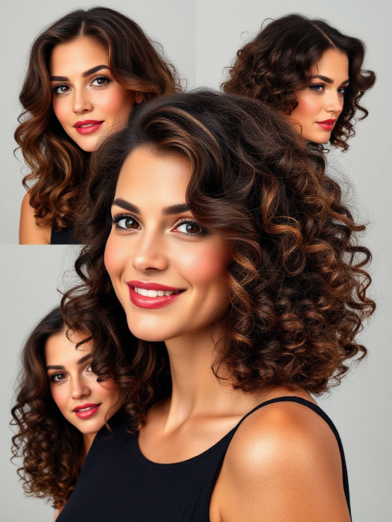 Shoulder-Length Curly Hair