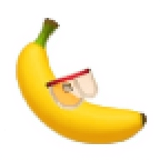 Banana with subglasses