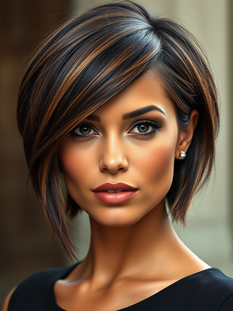 Chin-Length Asymmetrical Haircut