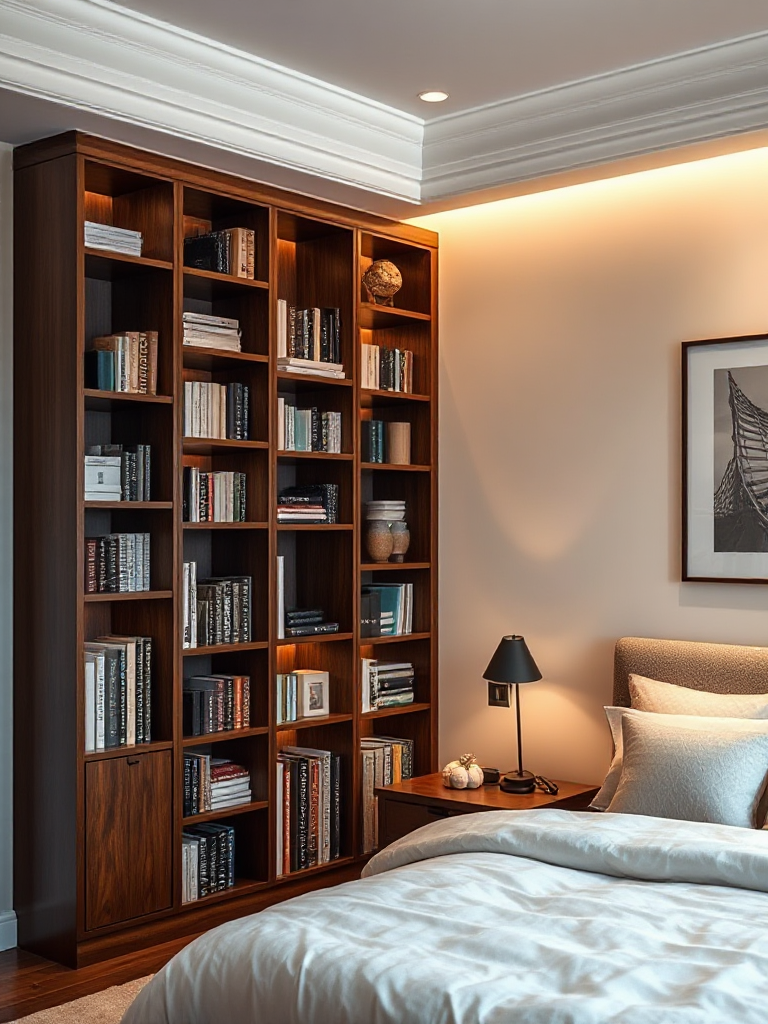 Bedroom Bookshelves Ideas