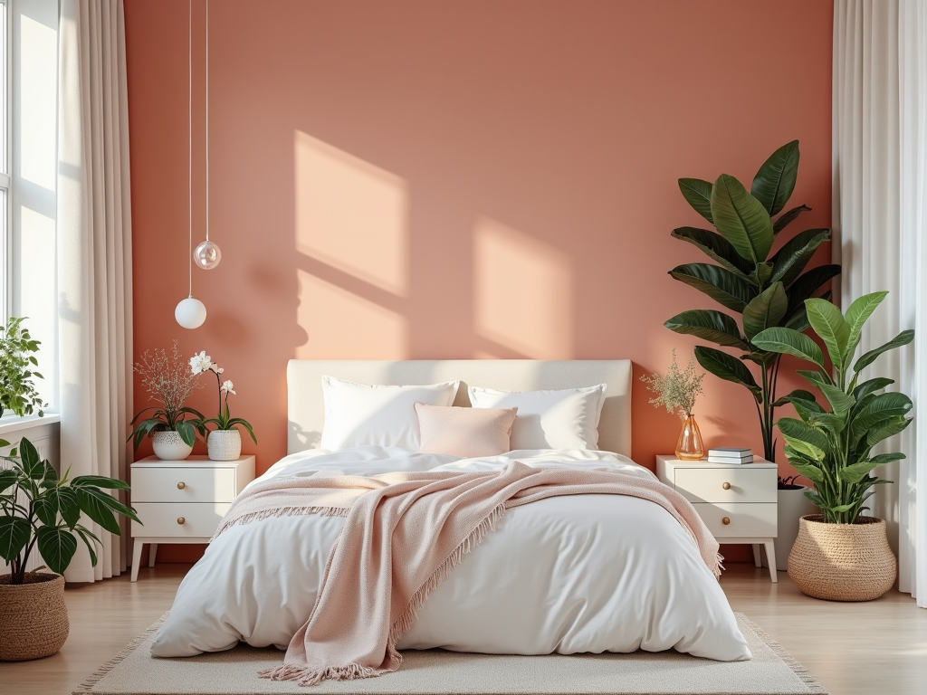 Transform Your Bedroom with Calming Pale Coral