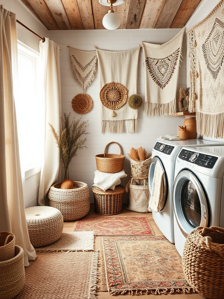 Boho Laundry Room Ideas