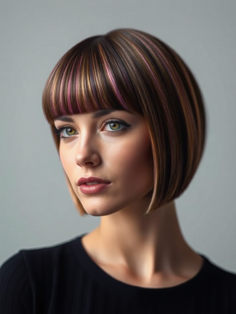 Short Blunt Bob with Bangs