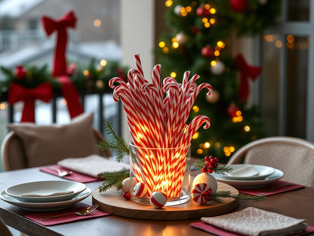 Image for Peppermint Stick Centerpiece