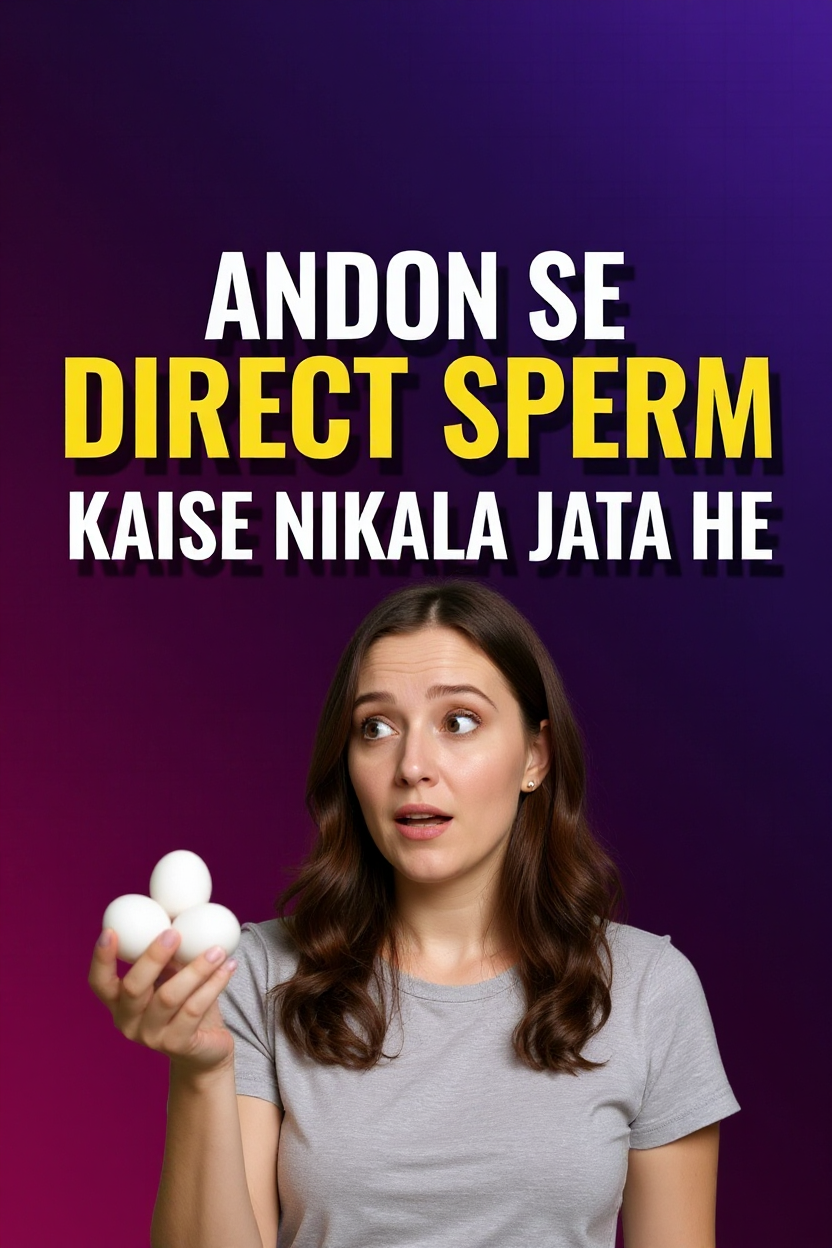 Andon se direct sperm kaise nikala jata he