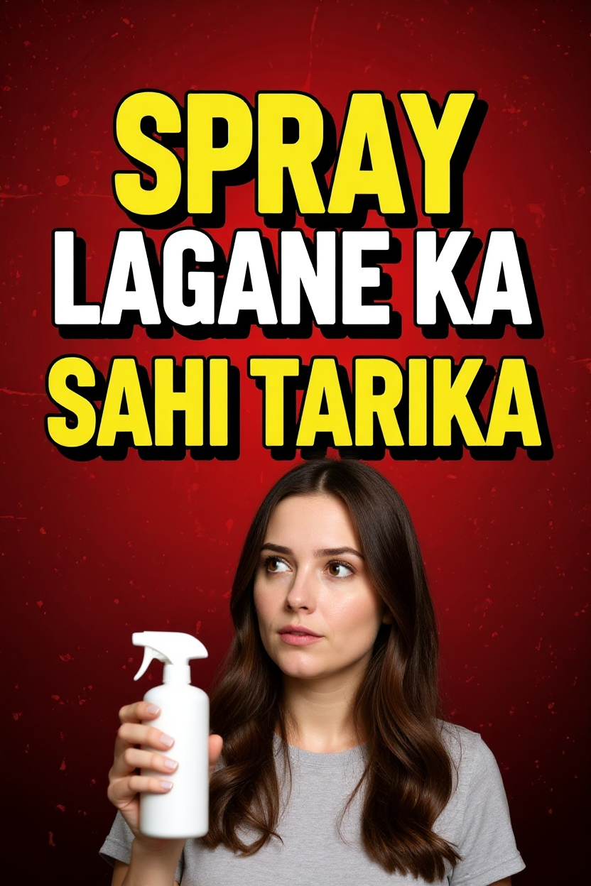 Spray lagane ka sahi tarika